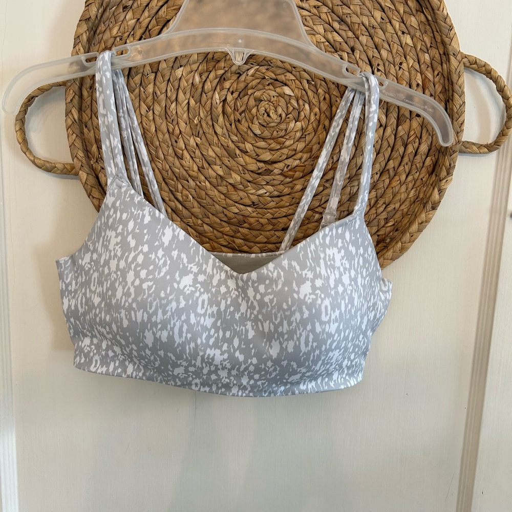 Avia Gray and White Sports Bralette